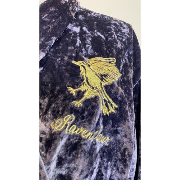Harry Potter Pottery Barn Teen Velvet Ravenclaw Long Sleeve Robe L/XL Halloween - Picture 3 of 12